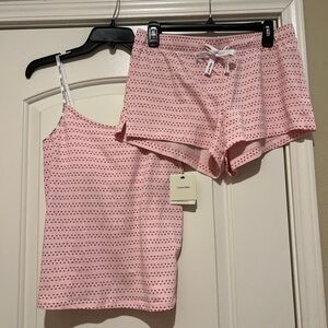 Calvin Klein Pink Heart Women's Pajama Set